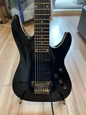 SCHECTER Diamond Series C-7 FR Black 2007 Used 7-String Guitar F/S From Japan