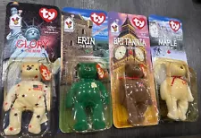 RARE TY ALL 4 collection!McDonald’s Teenie Beanie Babies “The Bear” 1999 ERRORS!