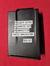 Ruger Gunsite Scout/Precision Rifle Magazine .223 Winchester 10 Rounds . Steel.