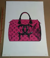 DEATH NYC ltd ed LG signed art print 45x32cm RARE not for sale NFS handbag COA