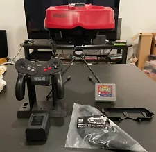 Virtual Boy System with new Ribbon Cable Upgrade & Capacitors with Mario Tennis