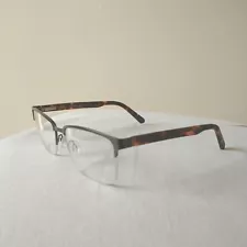 Robert Mitchel Eyeglasses Frames RM 7004 GM Grey Tortoise Half Rim 53-18-140