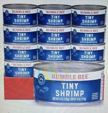 12-Ct Bumble Bee Tiny Shrimp from Indonesia Wild-Caught 4oz EA BB 01/2027-READ