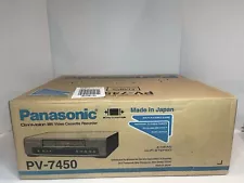 NEW SEALED Panasonic VCR PV-7450 Blue Line Hi-Fi Omnivision RARE VTG DEAD STOCK