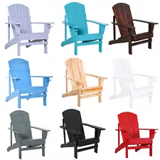 Wood Adirondack Chair, Wooden Outdoor & Patio Seating for Fire Pit