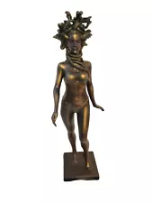 Medusa Resin Statue Design Toscano 13" Bronzetone