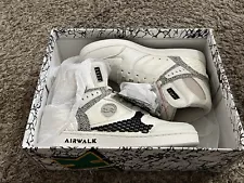 AIRWALK Prototype 600 F High Top Skateboard Shoes White Men US 10 (New in Box)