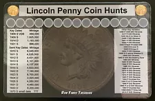 11" X 17" Penny Coin Roll Hunting Mat - Rubber Backed and Safe for Coins!