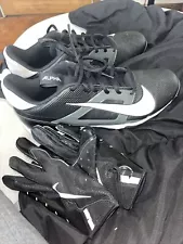 Football Cleats And Gloves