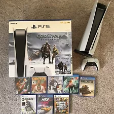 Sony PS5 Blu-Ray Edition Console God of War Ragnarök Bundle - White