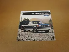 1987 Ford F150 F250 F350 F-series pickup truck sales brochure 24 page ORIGINAL