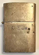 New ListingVintage Engraved Silver Flip Top 3 Barrel Lighter Case with Zippo Insert