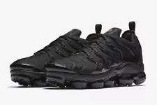 DSNike Air VaporMax Plus Triple Black Retro Sneakers OG 924453-004 Mens