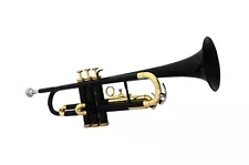 BRAND NEW BLACK BRASS FINISH BB KEYS TRUMPET WITH FREE HARD CASE+FAST SHIP