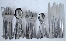 30 Pieces BOHO HIPSTER WEDDING Mismatched Stainless Silverware Lot