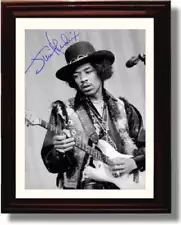 8x10 Framed Jimi Hendrix Autograph Promo Print