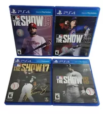 Lot of 4 PlayStation 4 Sports Games MLB The Show 17 18 19 20