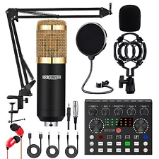 5Core Pro Studio Recording Kit Podcast Mixer Equipment Condenser Microphone Set