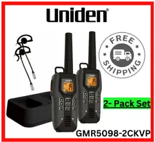 Uniden Walkie Talkie Two-Way Radio Set Long Range Waterproof Rechargeable NOAA