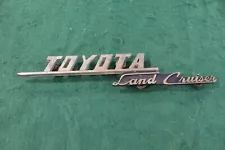 1969 1973 TOYOTA LAND CRUISER Chrome Fender Emblem W Studs