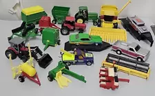 Mixed Lot of ERTL 1:64 Farm Tractors, Trucks & Equipment