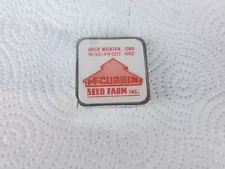 Metal Barlow Tape Measure Mccubbin Seed Farm Green Mountain Iowa Corn Farm Decor