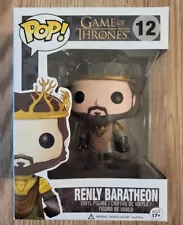 Game of Thrones Funko Pop Renly Baratheon #12 Vaulted N/Mint Condition Authentic