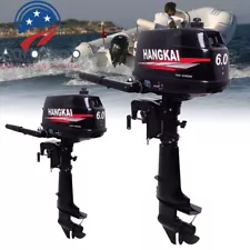 HANGKAI 2/4-Stroke 3.5/3.6/4/6/6.5/7 HP Boat Engine Outboard Motor Water Cooling