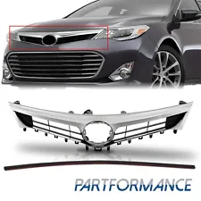 Front Bumper Upper Grille Chrome for 2013 2014 2015 Toyota Avalon TO1200357