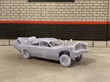 1/64 Scale 3D Printed 1972 Chevy Demolition Derby Demo Car For Diecast Diorama