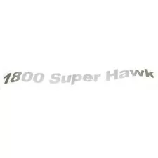 Crestliner Boat Decal 2007465 | 1800 Super Hawk Metallic Silver