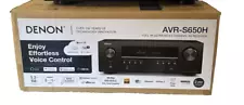 Denon AVR-S650H 5.2 Channel 340W Receiver New in Box