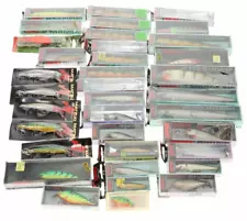 NEW! Large Lot of 36 Fishing Lures with Box! CHARITY