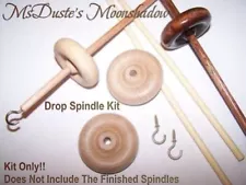 SALE ~ Double Drop Spindle Kit "Make Your Own" Spinning Yarn Top & Bottom Kit