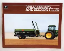 1982 John Deere Drills Seeders & Seeding Tiller Dealer Sales Brochure MINT NOS