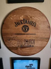 ð¥ð¥ð¥Extremely RARE!! Eric Church Autographed Jack Daniels Barrel Lid