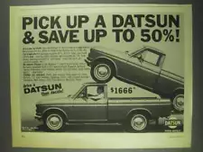 1967 Datsun 1/2 Ton Pickup Ad - Pick Up & Save Up