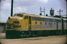 ATSF EMD F-7 # 333 '1973' @ Ft.Worth,TX. ORIGINAL 35MM color slide