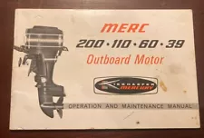 1964 - Mercury Outboard Motor - 200, 110, 60, 30 - Original Operating Manual!