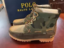 NIB MENS RALPH LAUREN POLO Ranger Mid Camo Suede Boot CAMO SZ 11 D