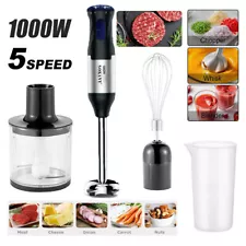 1000W Immersion Blender Hand Blender Electric 5-in-1 Immersion Blender Handheld