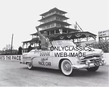 1954 INDY 500 DODGE ROYAL 500 PACE CAR JERRY LEWIS DEAN MARTIN AUTO RACING PHOTO