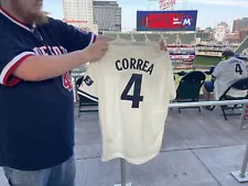 Carlos Correa Minnesota Twins giveaway Jersey Size XL with Program