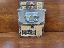 Mossy Oak Camo 300 Lumen Rechargeable Hunting Headlamp, Motion Sensor.