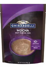 Ghirardelli Hot Chocolate Mix Stand Up Pouch Mocha Flavor, 10.5 oz . 10+ serving