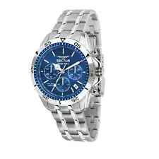 Mens Wristwatch SECTOR SGE 650 R3273962001 Chrono Steel Blue PATRICK DE GAYARDON