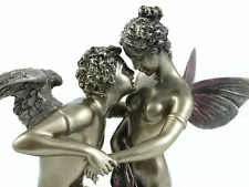 Cupid and Psyche Valentine Statue Greek God Rome Collectible Sculpture Eros