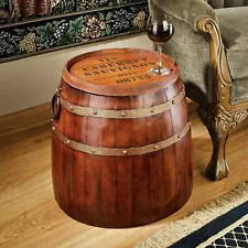 Design Toscano French Wine Barrel Side Table