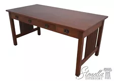 53427EC: STICKLEY 3 Drawer Mission Oak Writing Computer Desk