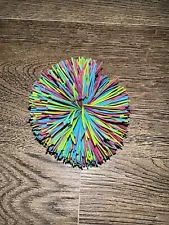 Kosmic Koosh Style Ball Multicolored Great Condition Green Blue Purple